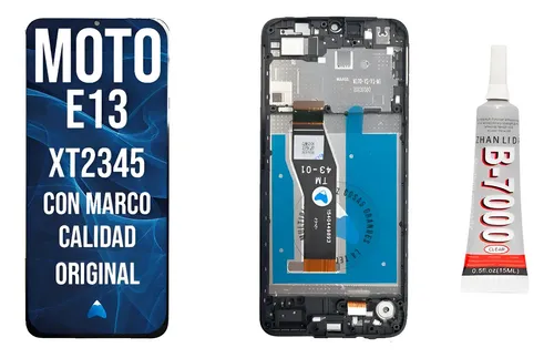 Modulo Compatible Motorola Moto E13 Xt2345 Marco + Pegamento