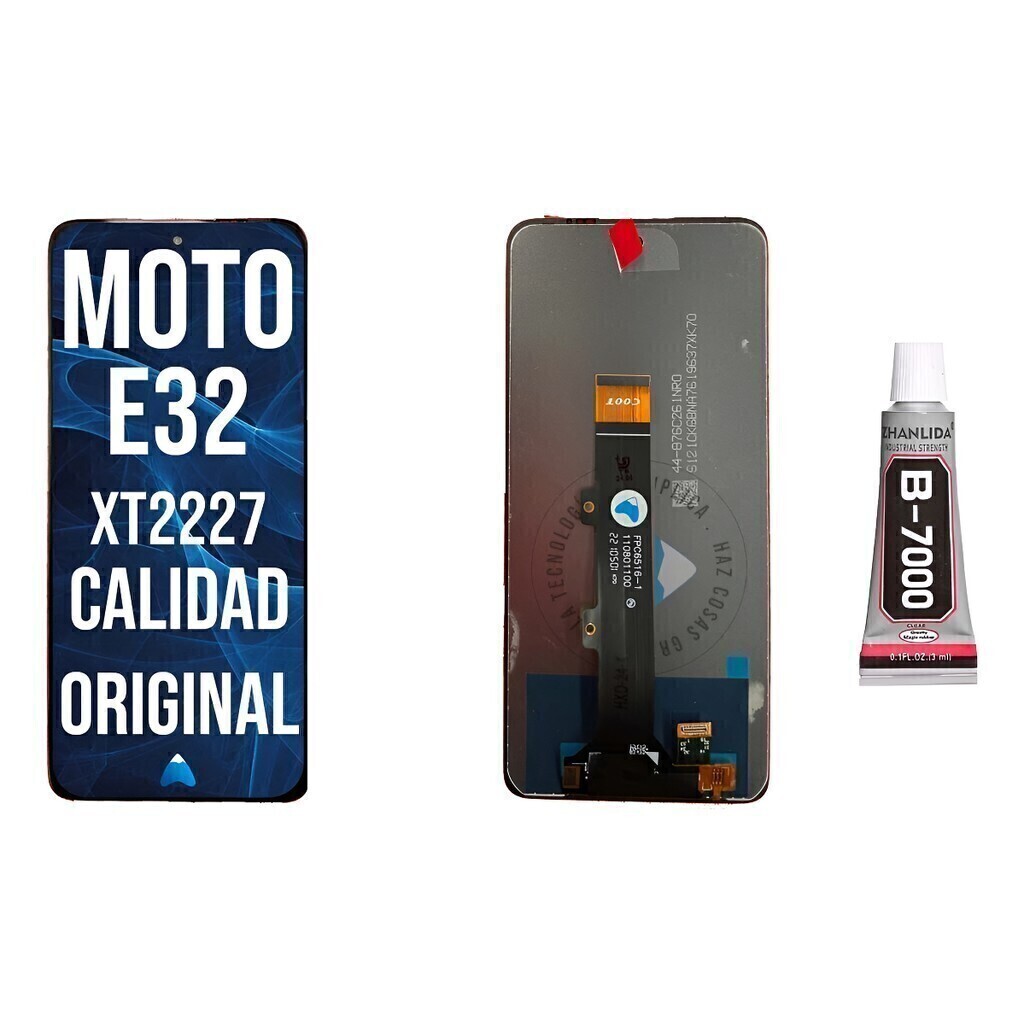 Modulo Pantalla Display Moto E32 Xt2227 + B7000 3ml