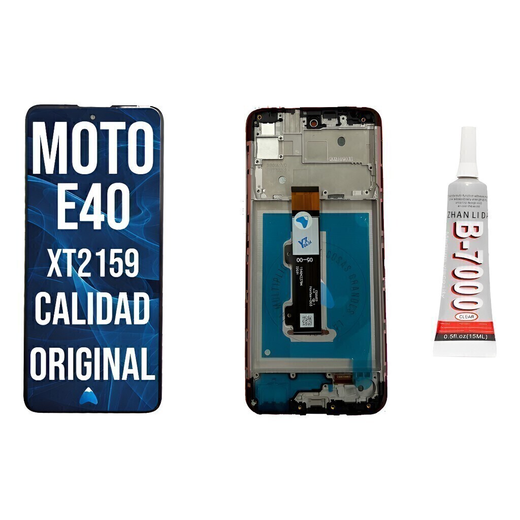 Modulo E40 Para Motorola Original Xt2159 Marco + Pegamento
