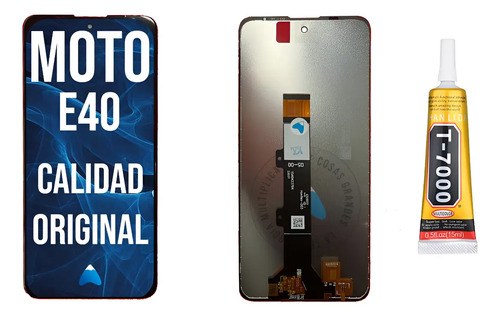 Modulo Display Touch Para Moto E40 Xt2159 Oled + Pegamento