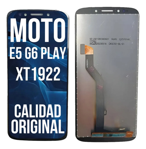 Modulo Pantalla Para Motorola Moto E5 / G6 Play Xt1922 Oled