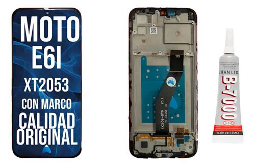 Modulo Motorola Moto E6i Xt2053 Con Marco + Pegamento 15ml