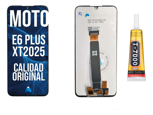 Modulo Pantalla Para Moto E6 Plus Xt2025 + Pegamento 15ml