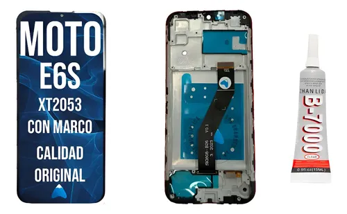 Modulo Motorola Moto E6s Xt2053 Con Marco Oled + Pegamento