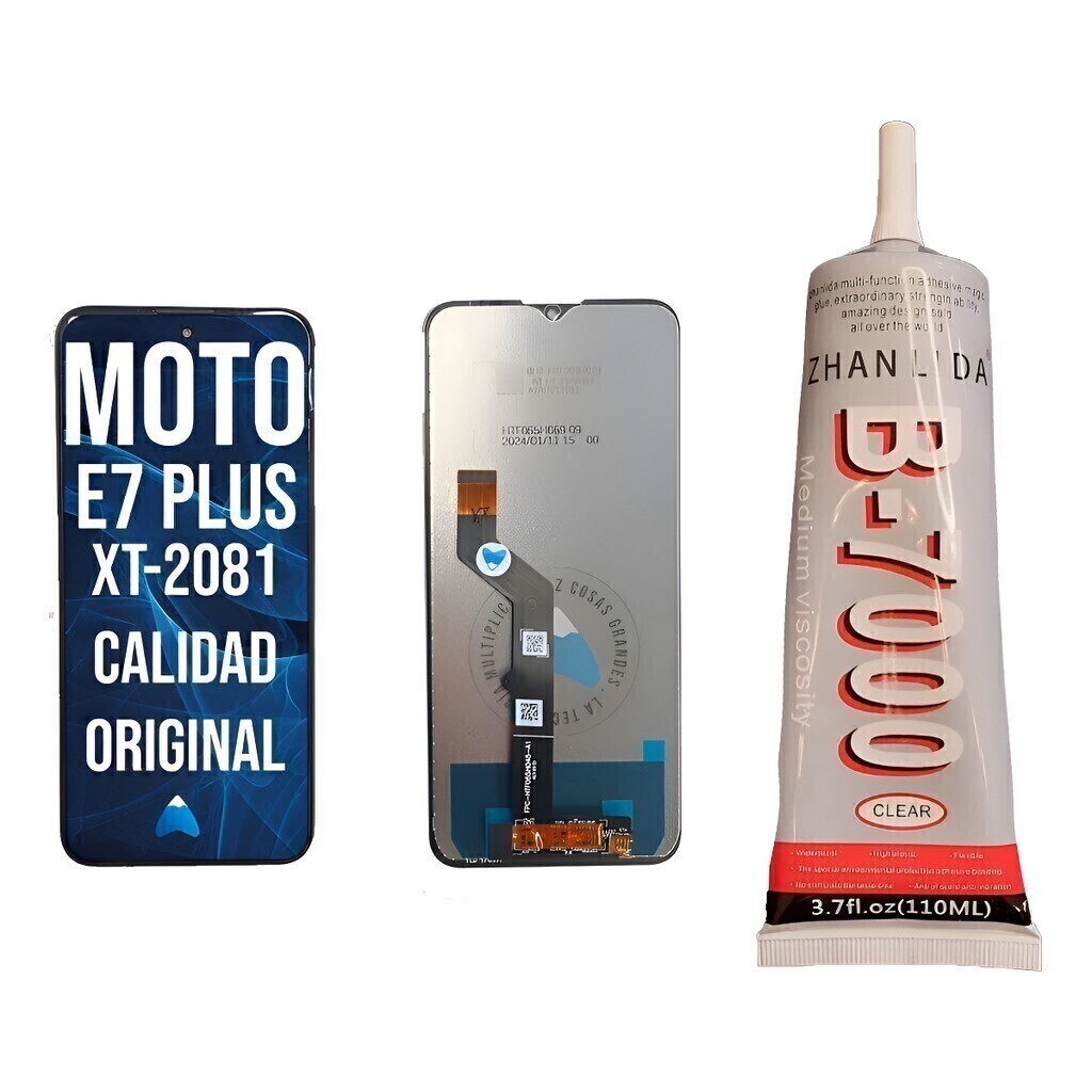 Modulo Pantalla Para Moto E7 E7i E7 Power Oled + Pegamento