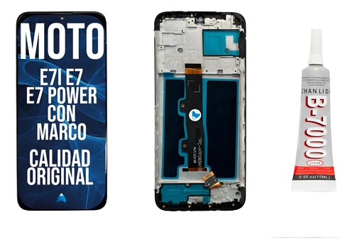 Módulo Motorola Moto E7i Power Xt2097 Marco Oled + Pegamento