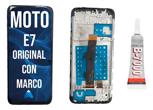 Modulo Para Motorola Moto E7 Xt2095 Con Marco + Pegamento