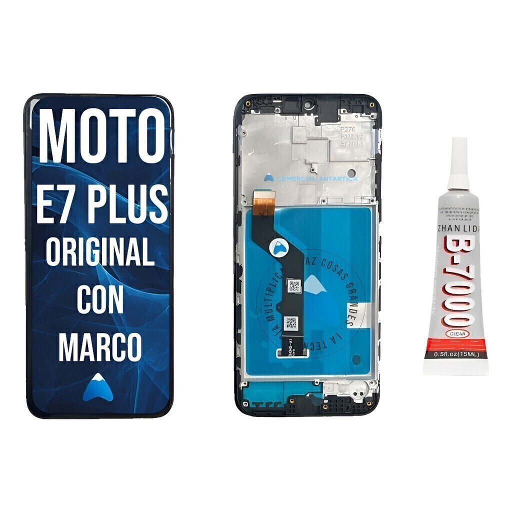 Modulo Para Motorola Moto E7 Plus Xt2081 Marco + Peagamento