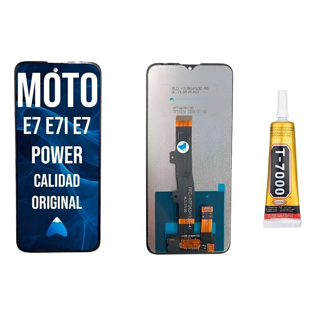 Modulo Pantalla Para Moto E7 E7i E7 Power + Pegamento 15ml