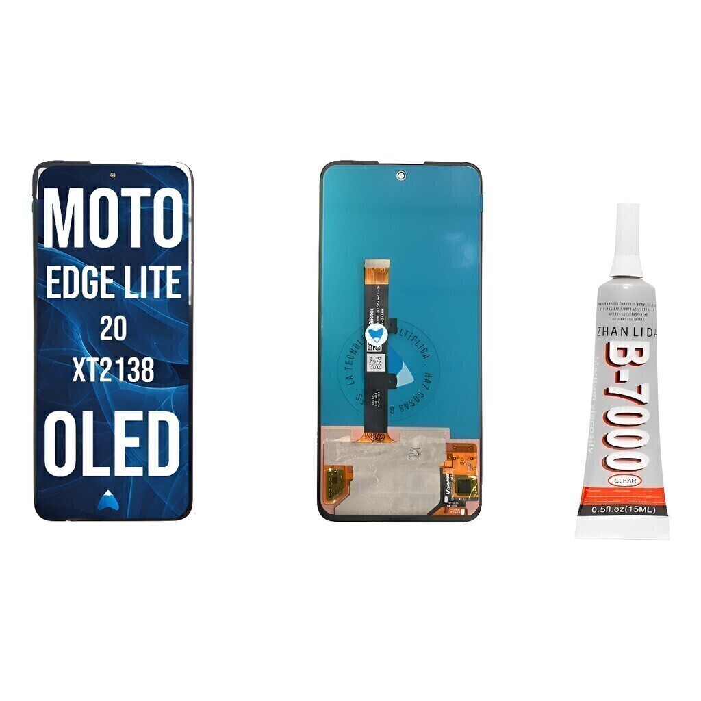 Modulo Display Para Motorola Edge 20 Lite Oled + Pegamento