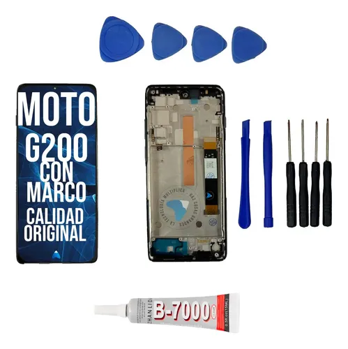 Modulo Motorola Moto G200 Xt2175 Con Marco + Kit Reparacion