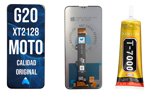 Modulo Para Motorola Moto G20 Xt2128 Oled + Pegamento 110ml
