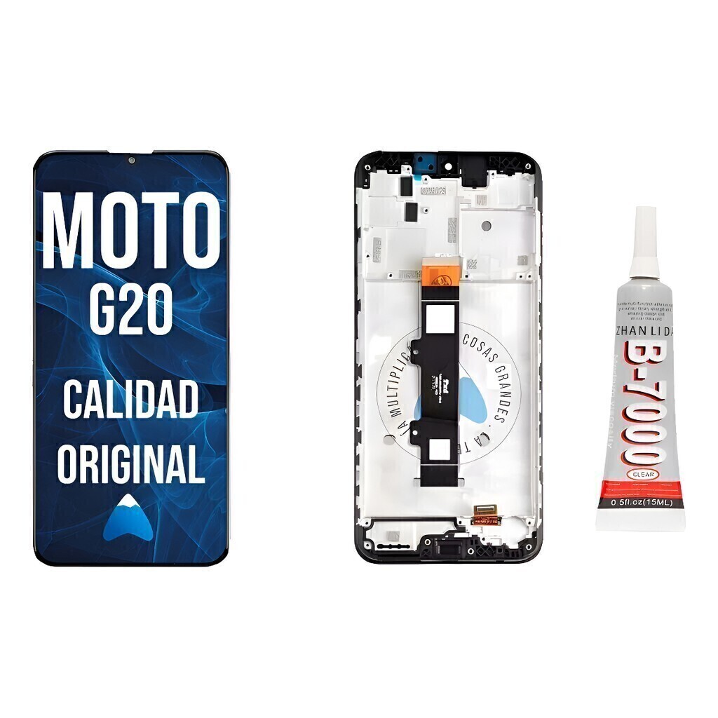 Modulo Display Pantalla Motorola G20 Oled Marco + Pegamento