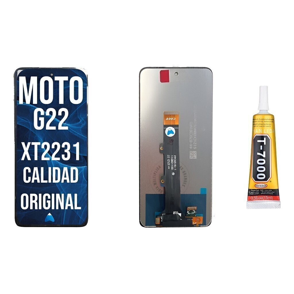 Modulo Pantalla Para Moto G22 Xt-2231 Oled + Pegamento 15ml