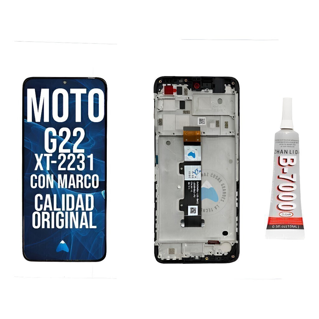 Modulo Motorola Moto G22 Xt2231 Con Marco Oled + Pegamento