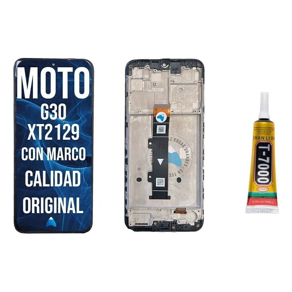 Modulo Pantalla Para Moto G30 Xt2129 Oled Marco + T7000 15ml