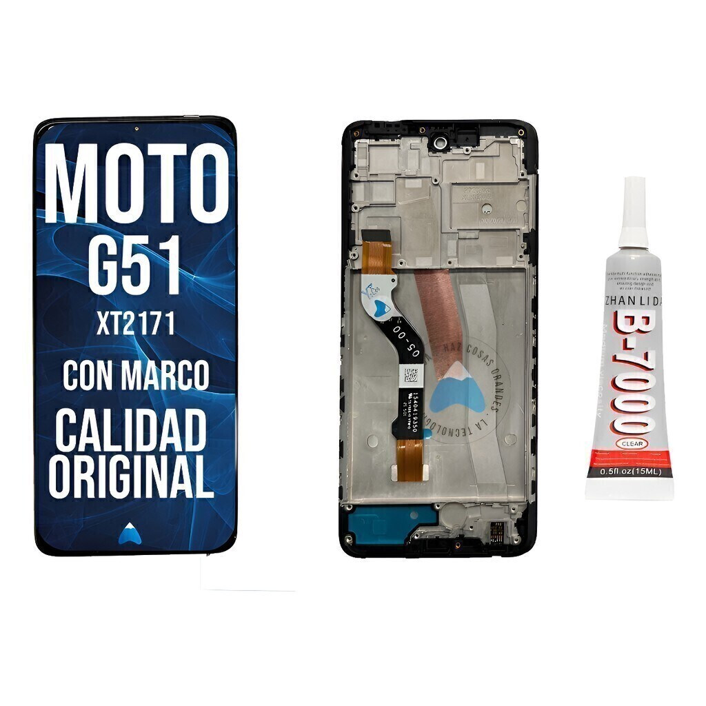 Modulo Motorola Moto G51 Xt2171 Con Marco Oled + Pegamento