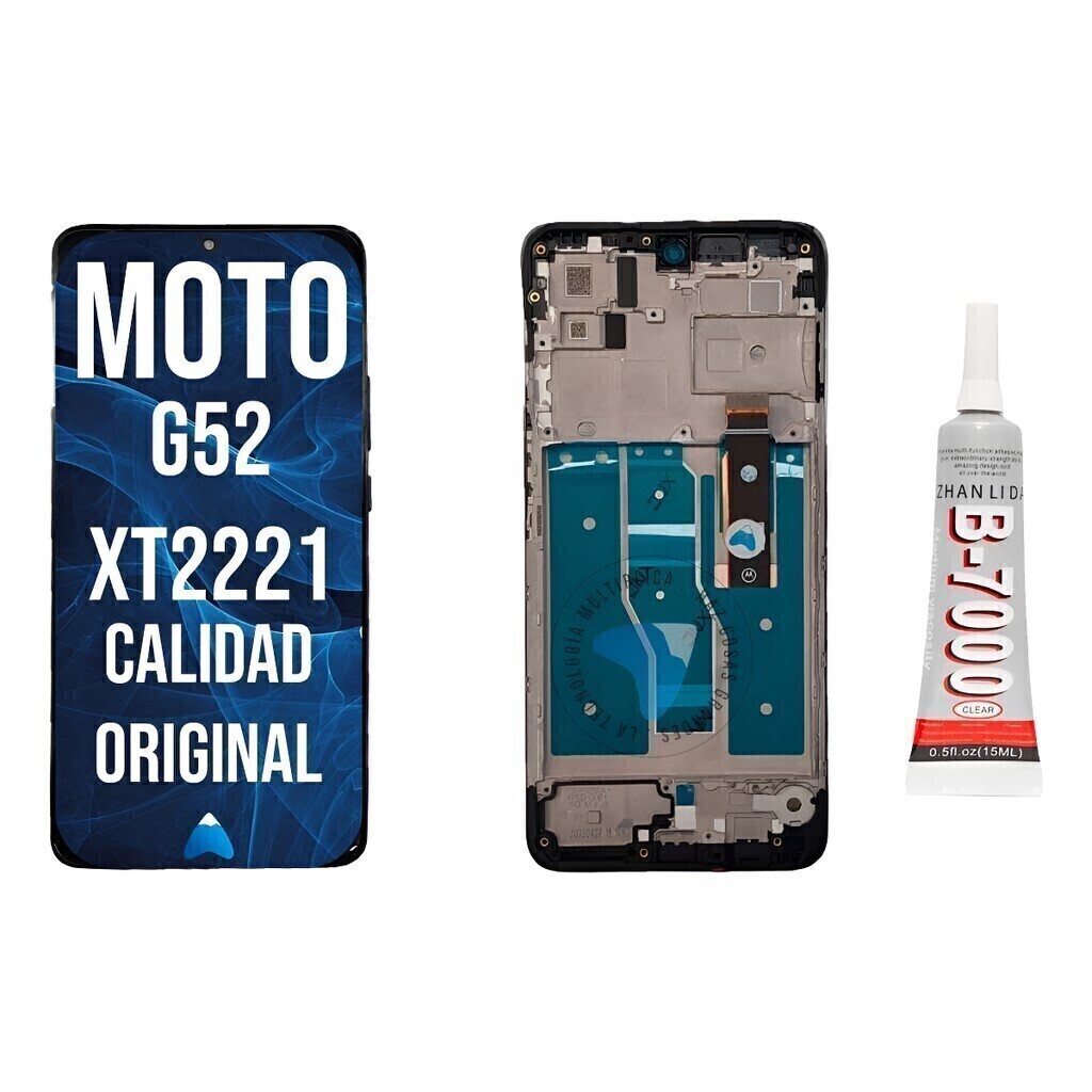 Modulo Motorola Moto G52 Xt2221 Con Marco Oled + Pegamento