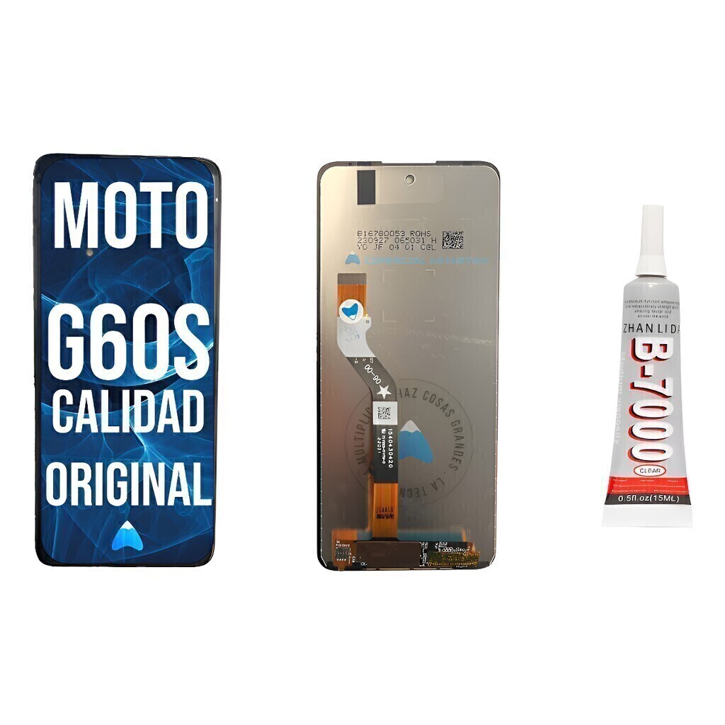 Modulo Display Touch Para Moto G60s Xt2133 Oled + Pegamento