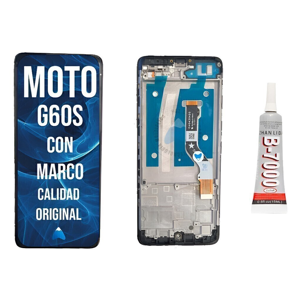 Modulo Para Motorola G60s Xt2133 Marco + Pegamento