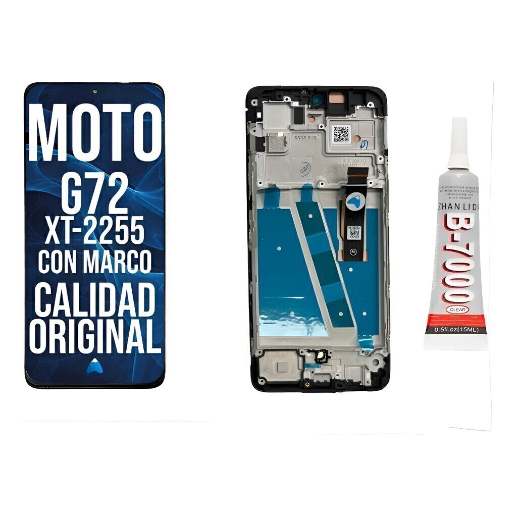 Modulo Motorola Moto G72 Xt2255 Con Marco Oled + Pegamento