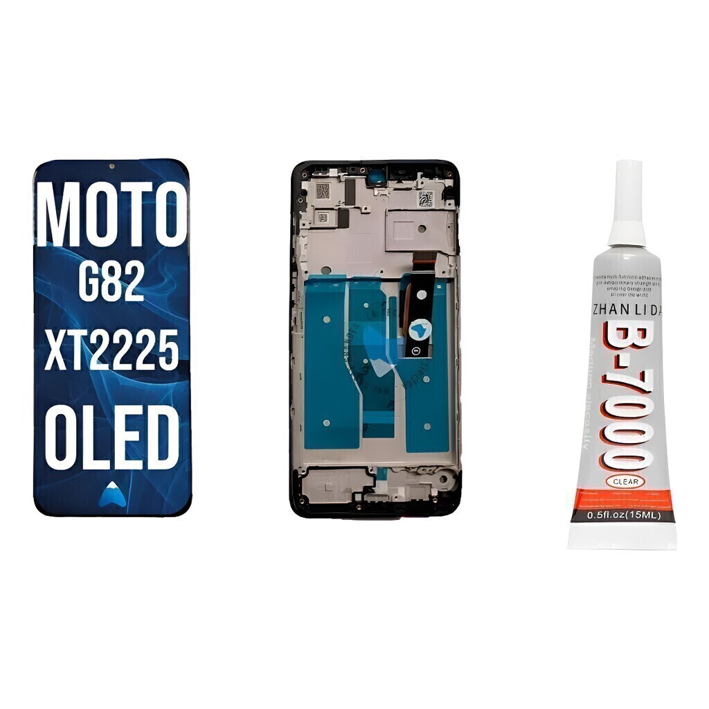 Modulo Display Para Moto G82 5g Xt2225 Marco Oled Pegamento