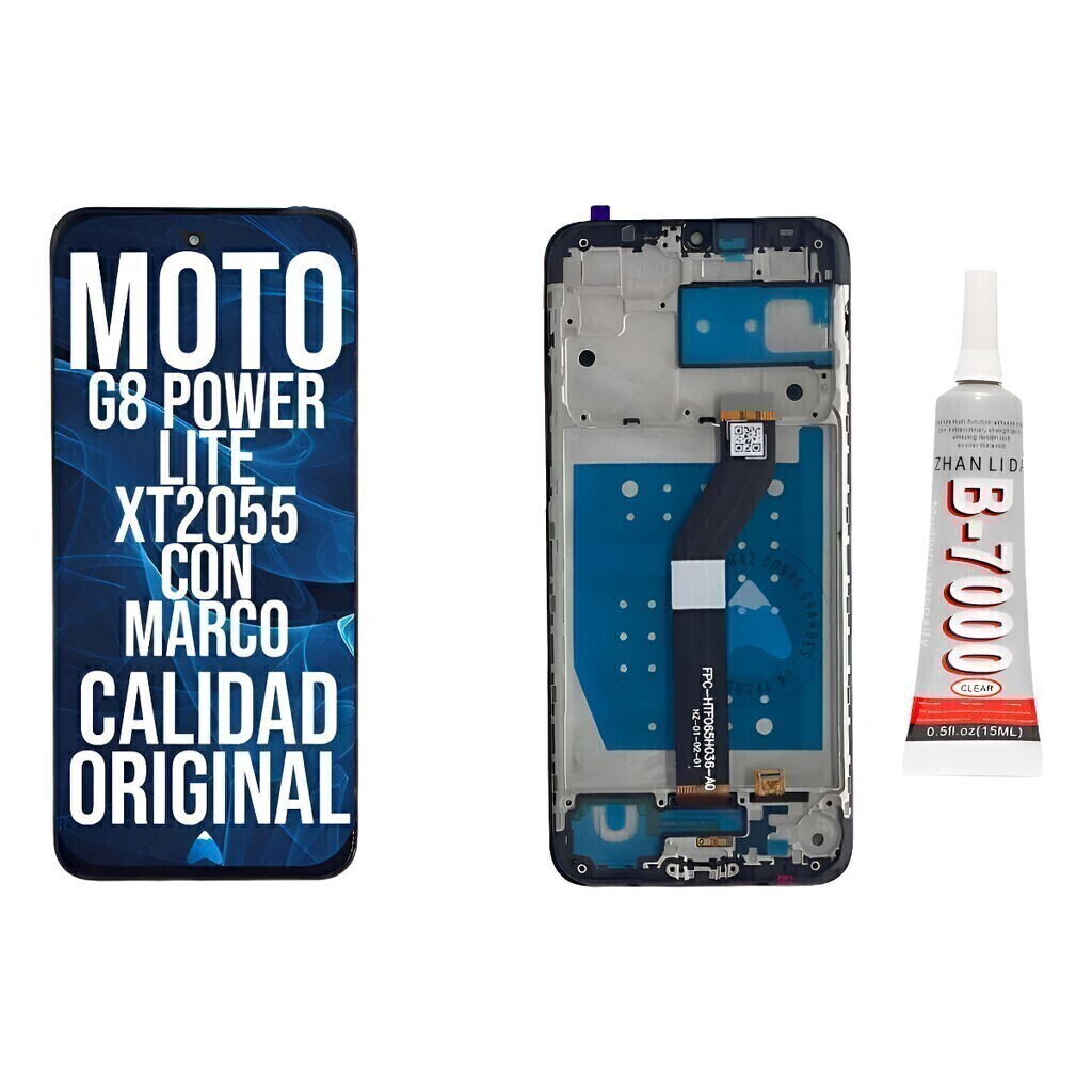 Modulo Con Marco Para Moto G8 Plus Xt2019 Con Marco