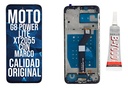Modulo Para Moto G8 Power Lite Xt2055 Marco Oled + Pegamento