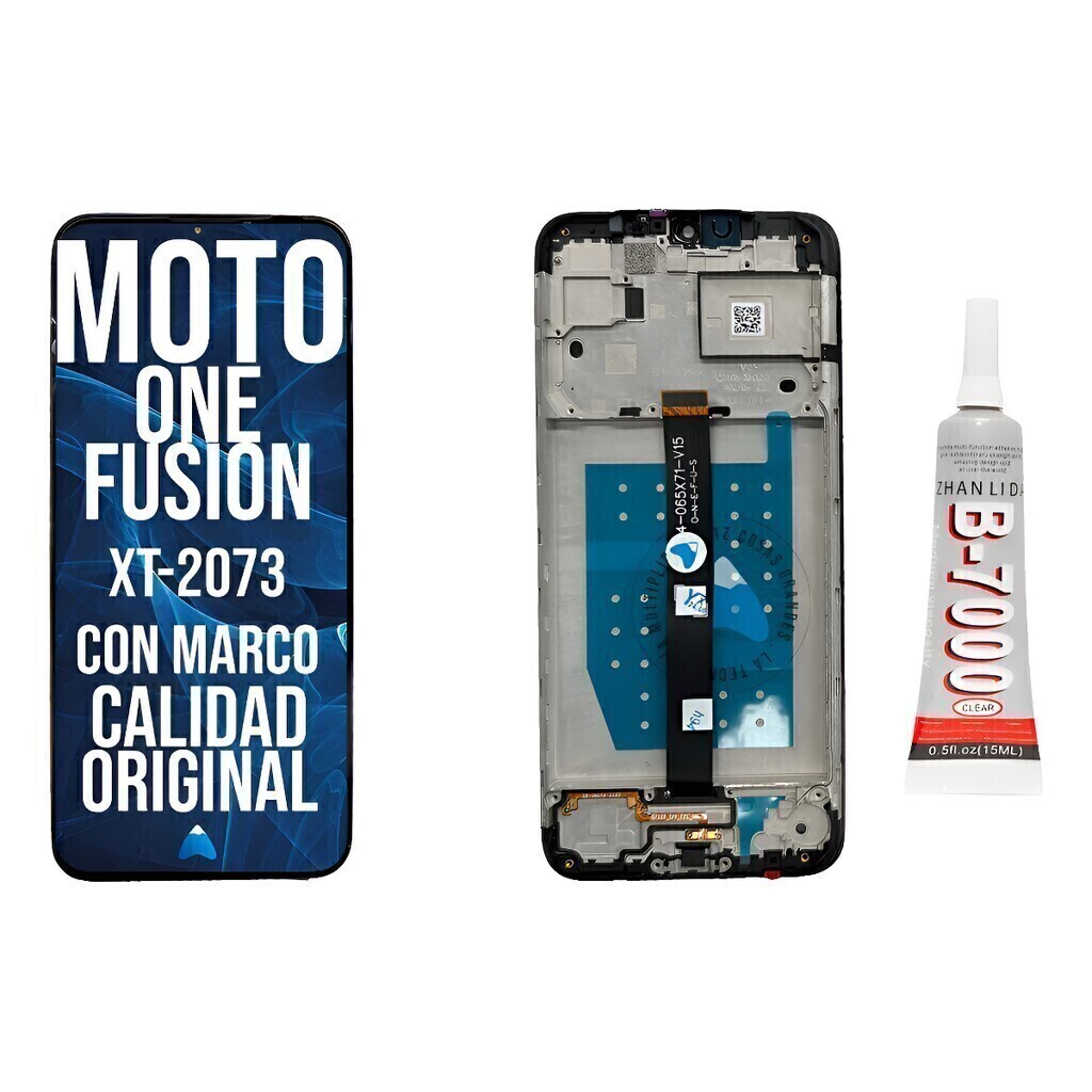 Módulo Motorola One Fusion Xt2073 Marco Oled + Pegamento