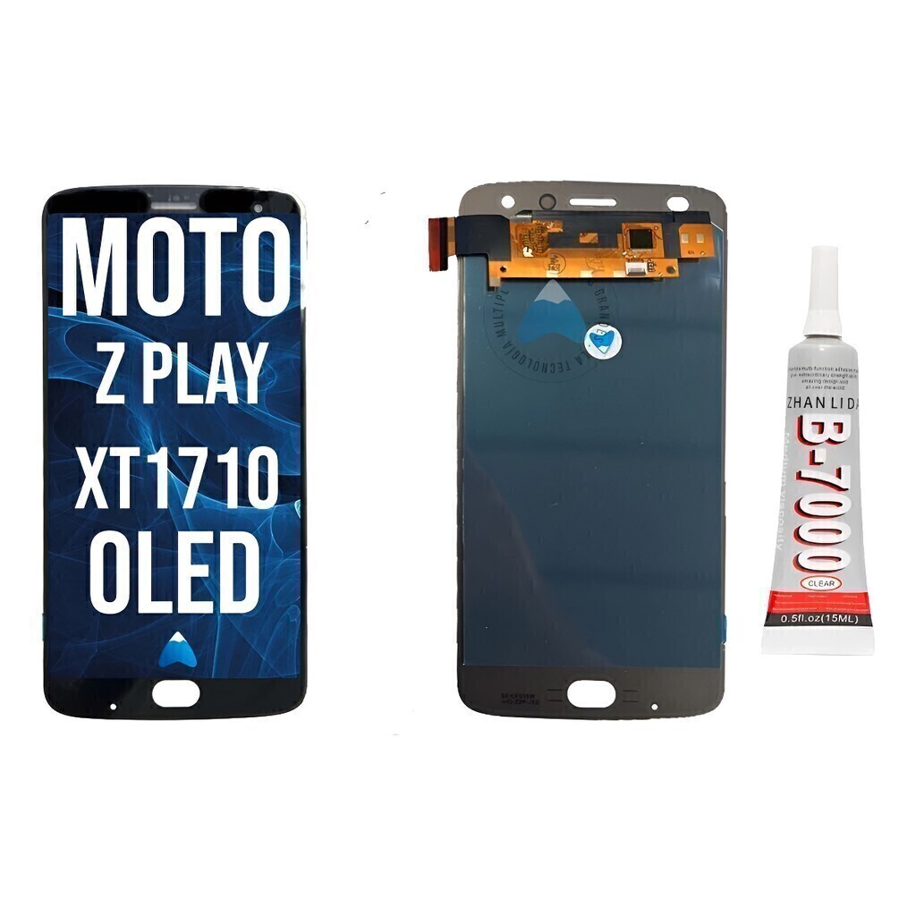 Modulo Compatible Con Moto Z Play / Xt1635 Oled + Pegamento