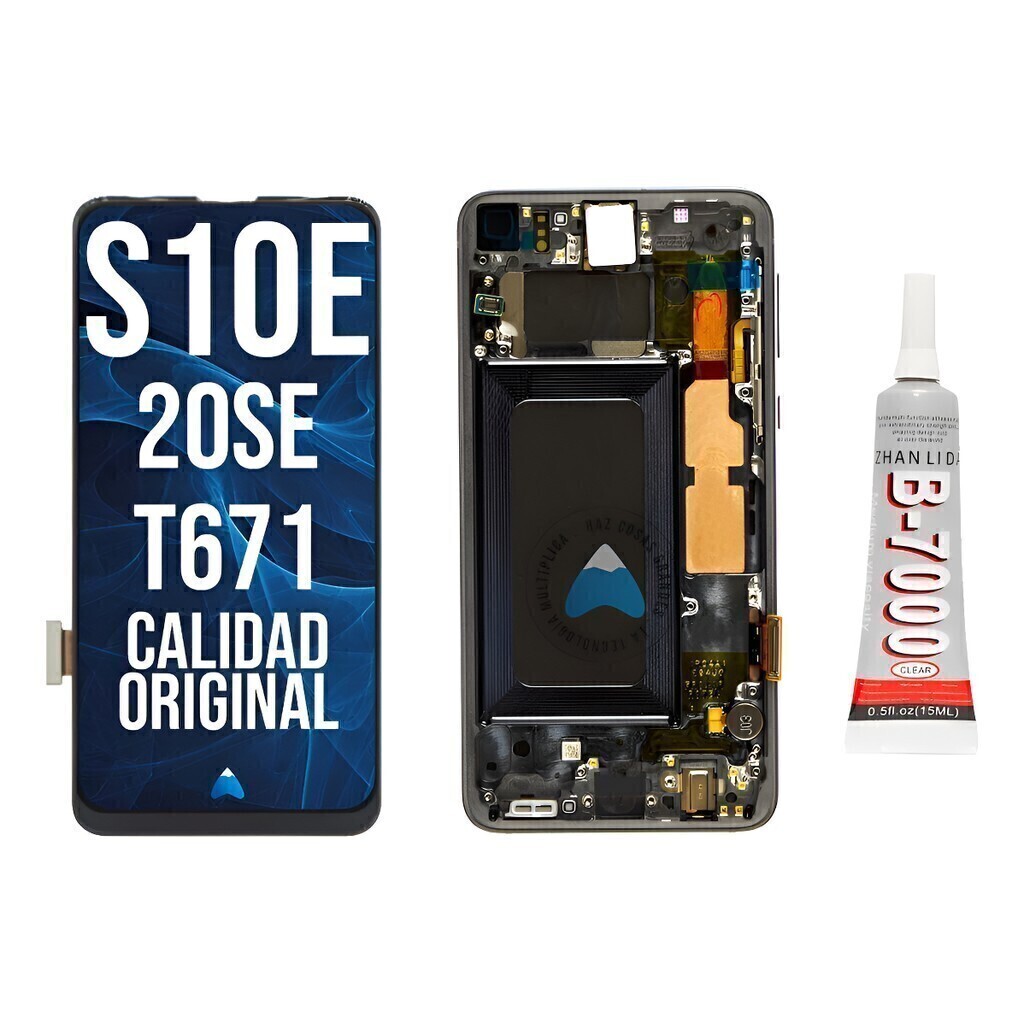 Modulo Pantalla Para Samsung S10e Oled Marco + Pegamento