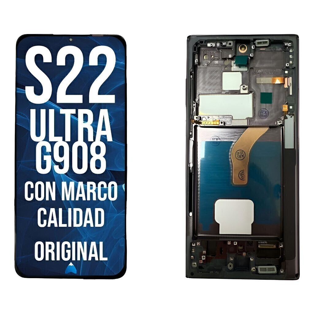 Modulo Pantalla Para Samsung S22 Ultra S908 Oled Con Marco