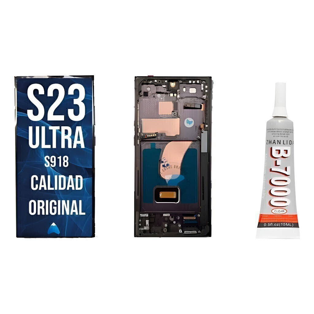 Modulo Samsung S23 Ultra S918 Display Oled Marco + Pegamento