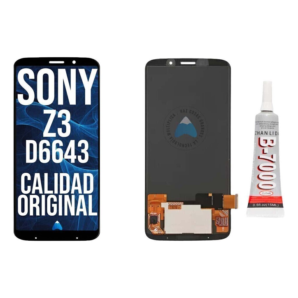 Modulo Pantalla Sony Z3 D67643 Con Marco + Pegamento 15ml