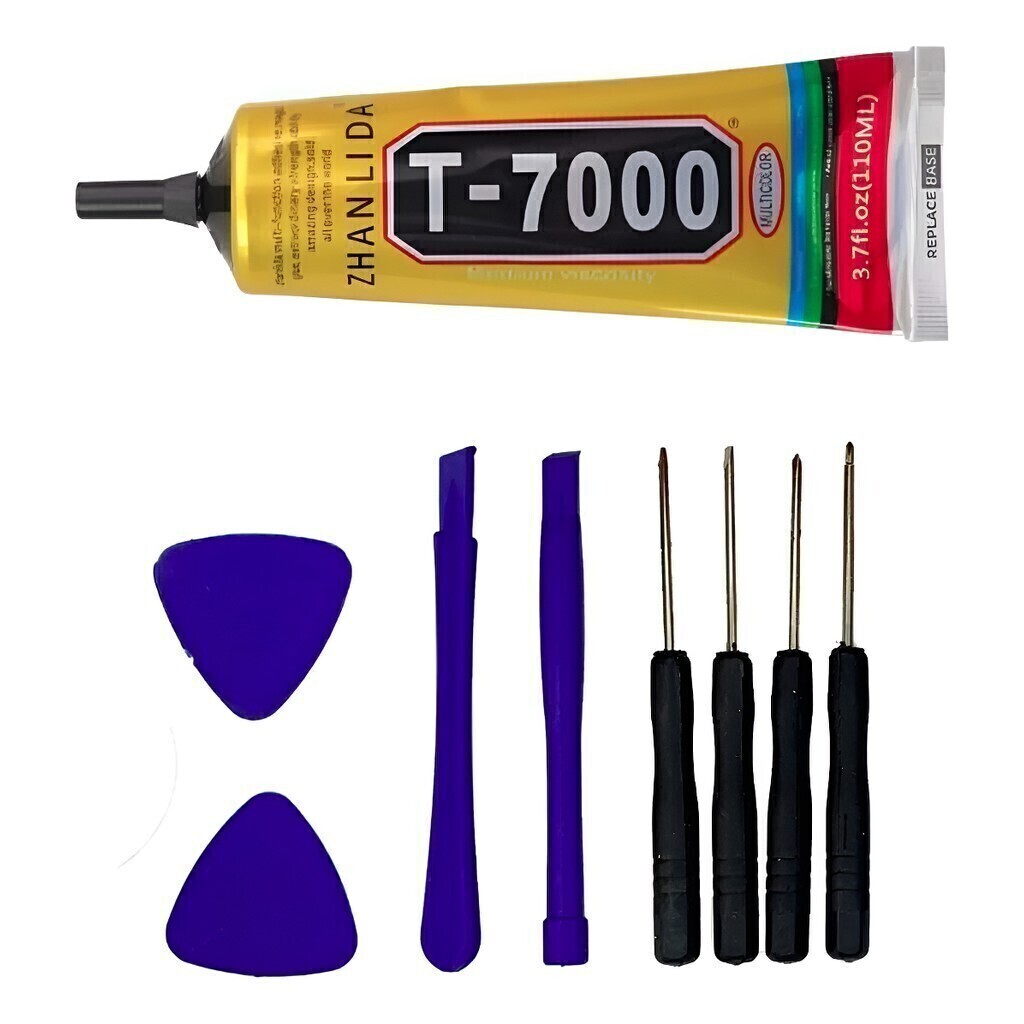 Pegamento T7000 Cel Pantallas 110ml Negro Con Herramientas
