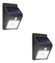 Panel Reflector Solar 20 Led Sensor Movimiento Ip65 Set X2
