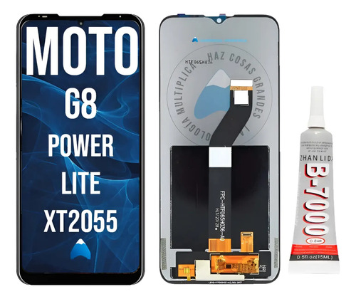 Modulo Para Moto G8 Power Lite Xt2055 Oled + Pegamento