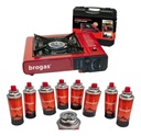 Anafe A Cartucho Portatil Brogas Con 8 Cartucho Gas Butano