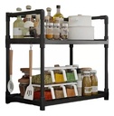 Rack Organizador de cocina Negro