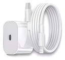 Cargador iPhone 20w + Cable Usb C Carga Rápida Original ARGY