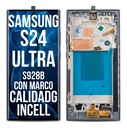 Modulo Pantalla Para Samsung S24 Ultra S928b Incel Con Marco Negro