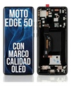 Modulo Para Moto Edge 50 Xt2407 Con Marco Calidad Oled Negro