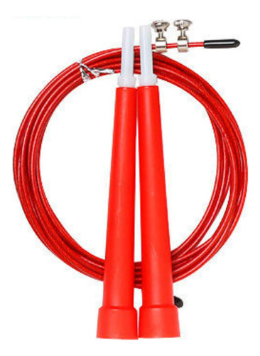 Soga Para Saltar Regulable Con Mango Ergonómico ROJA