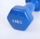 Mancuerna Vinilica Recubierta En Goma 4kg X Unidad Azul