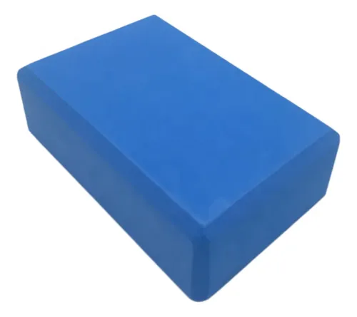 Ladrilllo De Yoga Pilates Bloque Brick Goma Eva Gym Fitness AZUL 