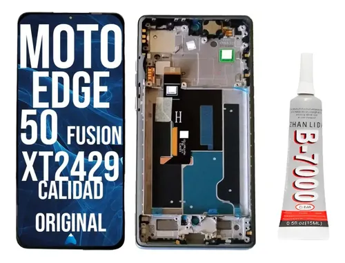 Modulo Para Moto Edge 50 Fusion Xt2429 Con Marco + Pega 15ml
