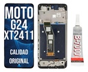 Módulo Display Para Motorola G24 C/marco + Pegamento 15ml