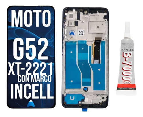 Modulo Display Para Moto G52 Incell C/marco + Pegamento 15ml