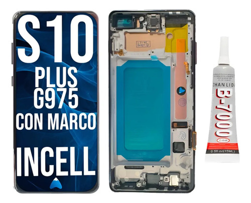 Modulo Display Para Galaxy S10 Plus C/marco + Pegamento 15ml