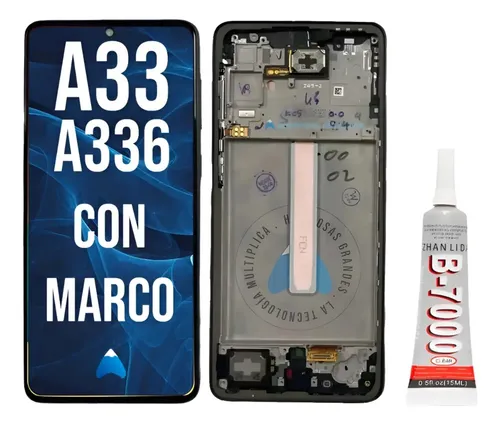 Modulo Display Para Galaxy A33 C/marco + Pegamento 15ml